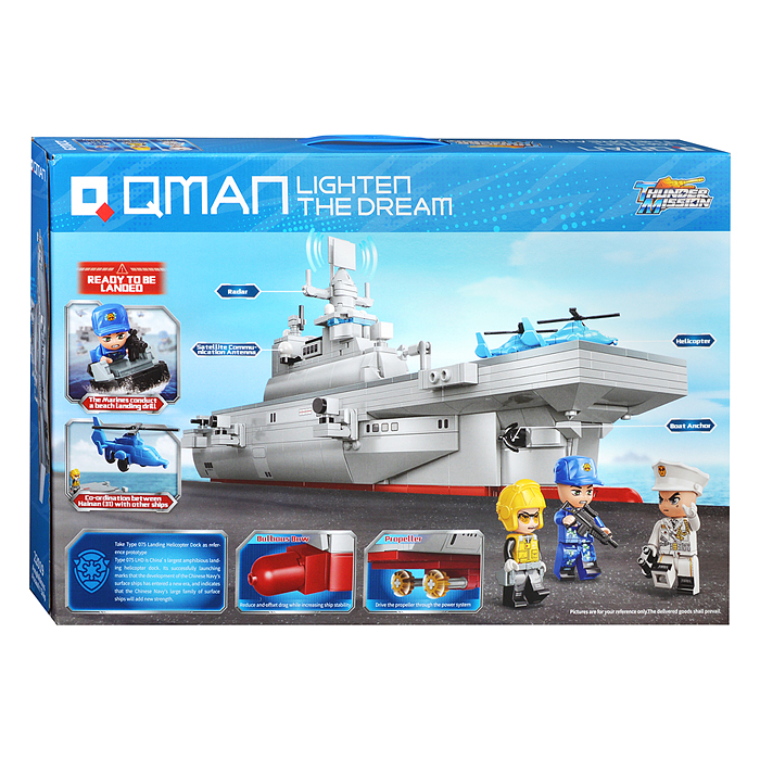 Фото к товару Конструктор 22019 "Корабль-Амфибия" (820 дет.) Конструктор 22019 "Корабль-Амфибия" (820 дет.)