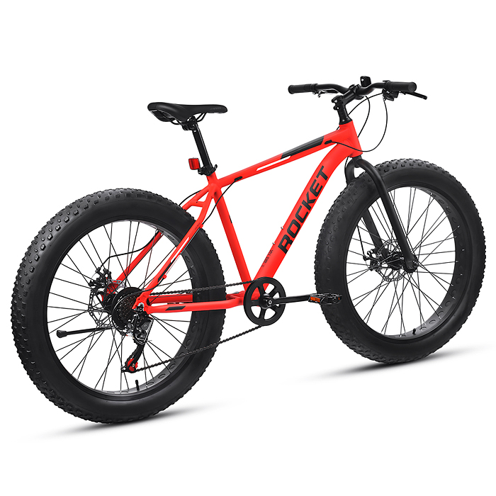 Фото к товару Велосипед 26" Rocket Fat 26, цвет красный, размер 18" Велосипед 26" Rocket Fat 26, цвет красный, размер 18"