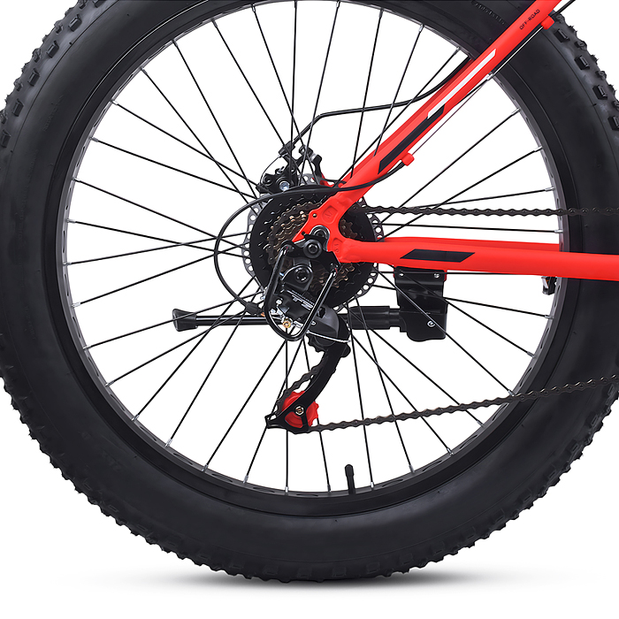 Фото к товару Велосипед 26" Rocket Fat 26, цвет красный, размер 18" Велосипед 26" Rocket Fat 26, цвет красный, размер 18"