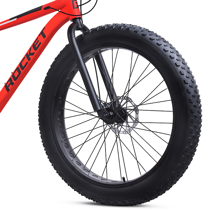 Фото к товару Велосипед 26" Rocket Fat 26, цвет красный, размер 18" Велосипед 26" Rocket Fat 26, цвет красный, размер 18"