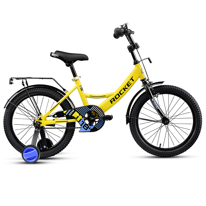 Велосипед 18" Rocket Gem, цвет желтый