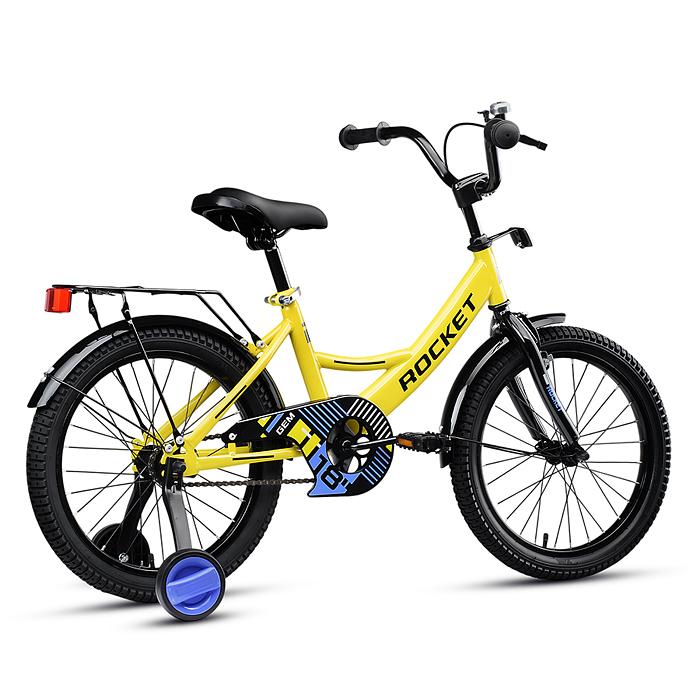 Фото к товару Велосипед 18" Rocket Gem, цвет желтый Велосипед 18" Rocket Gem, цвет желтый