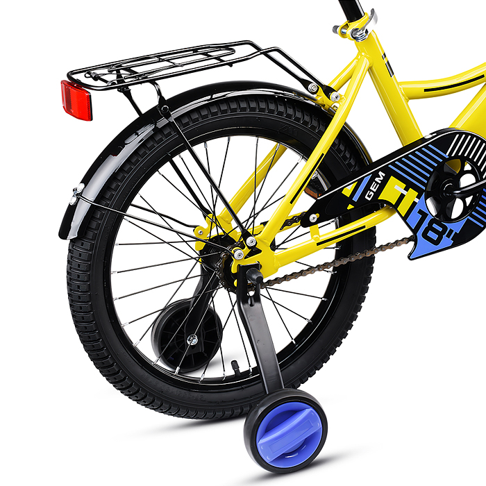 Фото к товару Велосипед 18" Rocket Gem, цвет желтый Велосипед 18" Rocket Gem, цвет желтый