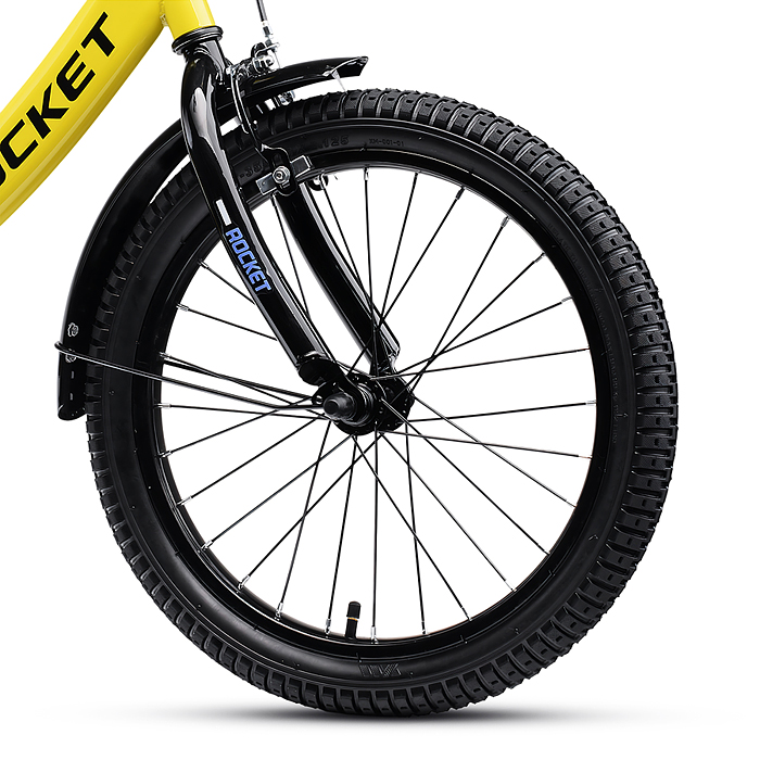 Фото к товару Велосипед 18" Rocket Gem, цвет желтый Велосипед 18" Rocket Gem, цвет желтый