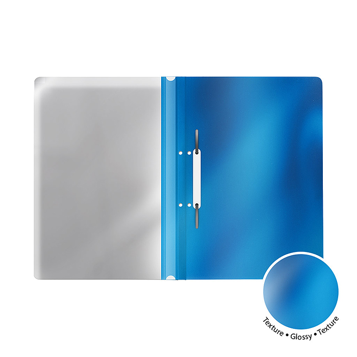Фото к товару Папка-скоросшиватель с перфорацией пластиковая Glossy Ice Metallic, A4, ассорти Папка-скоросшиватель с перфорацией пластиковая Glossy Ice Metallic, A4, ассорти