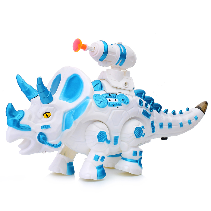 Фото к товару Динозавр 666-44A "Трицератопс" стреляет присосками, на батарейках, в ассортименте, в коробке Динозавр 666-44A "Трицератопс" стреляет присосками, на батарейках, в ассортименте, в коробке