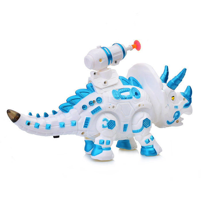 Фото к товару Динозавр 666-44A "Трицератопс" стреляет присосками, на батарейках, в ассортименте, в коробке Динозавр 666-44A "Трицератопс" стреляет присосками, на батарейках, в ассортименте, в коробке