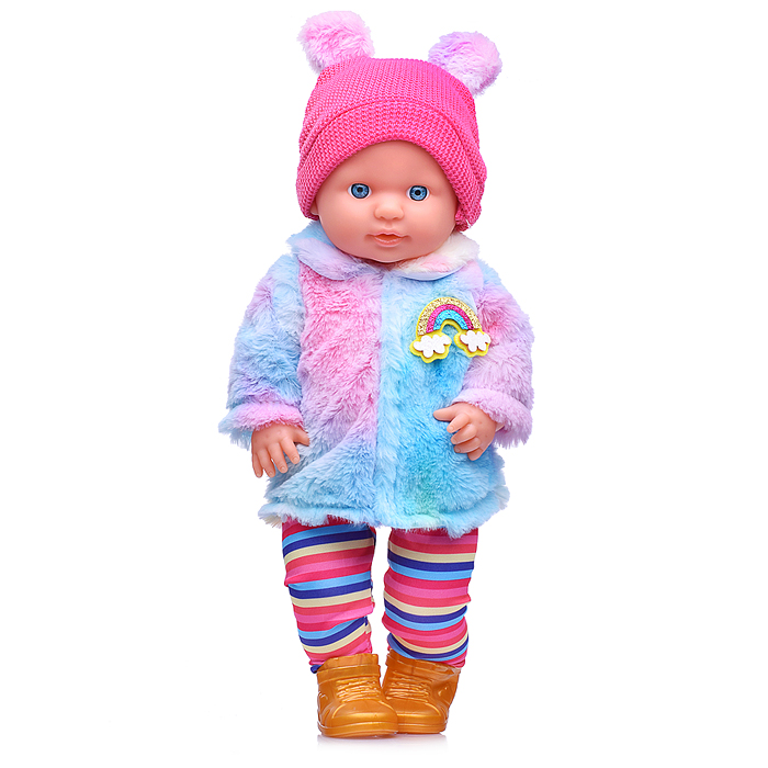 Пупс с аксессуарами YL2440F-C "Зимние забавы Ангелины" в коробке