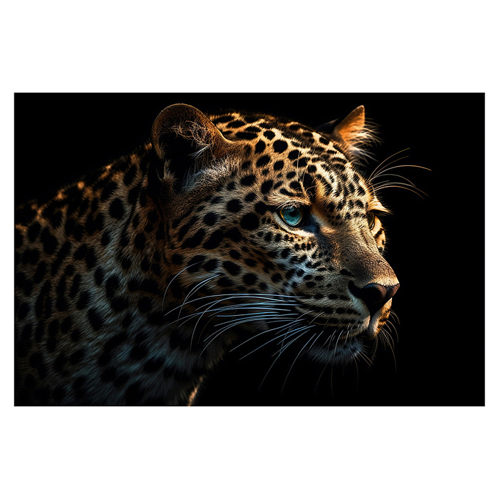 Холст с красками 40х50 см по номерам "Леопард на охоте" (29цв.) 