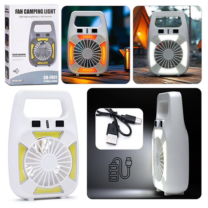 Фонарь аккумуляторный 00-6088 с вентилятором, 1800 мАч Фонарь аккумуляторный 00-6088 с вентилятором, 1800 мАч