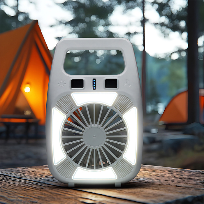 Фото к товару Фонарь аккумуляторный 00-6088 с вентилятором, 1800 мАч Фонарь аккумуляторный 00-6088 с вентилятором, 1800 мАч