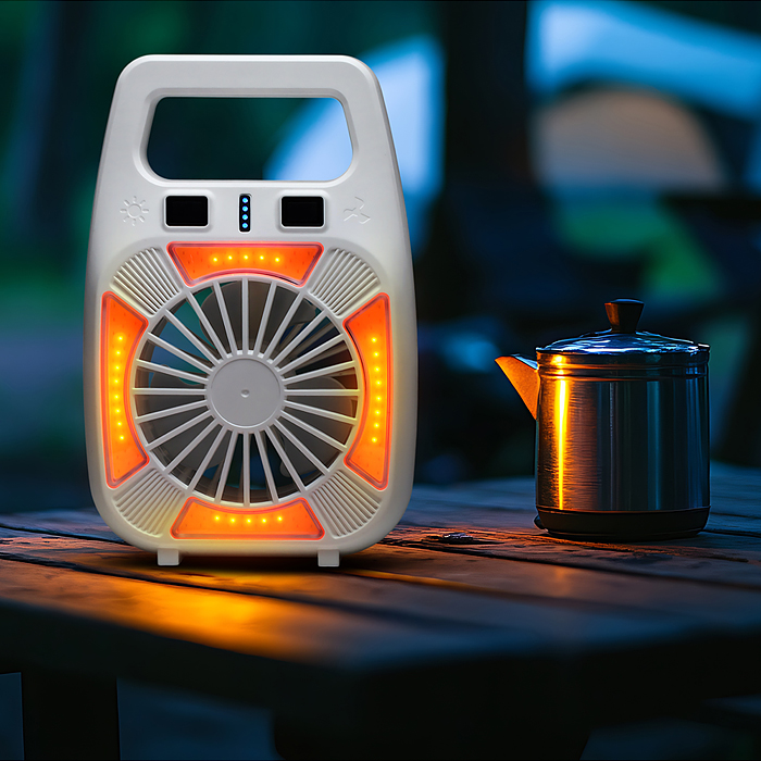 Фото к товару Фонарь аккумуляторный 00-6088 с вентилятором, 1800 мАч Фонарь аккумуляторный 00-6088 с вентилятором, 1800 мАч