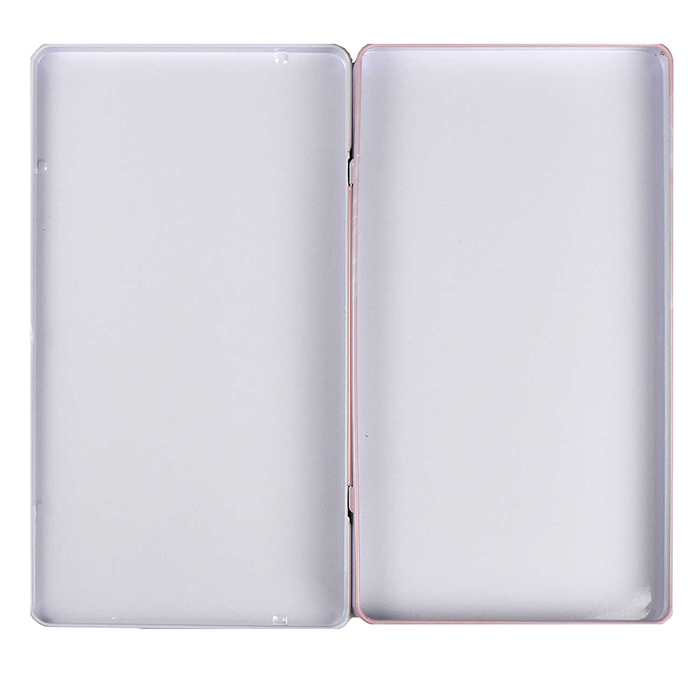 Пенал школьный "Розовый зайка" без наполнения, 18,3x10x1,4 см, металл,