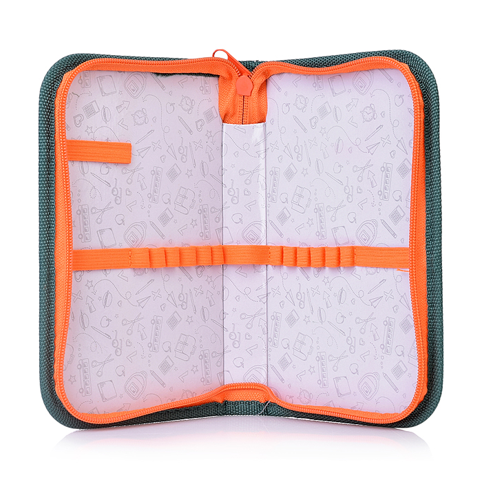 Пенал 1-секц, больш., печать на ткани "Задумчивый рыжий кот" 190х115см.