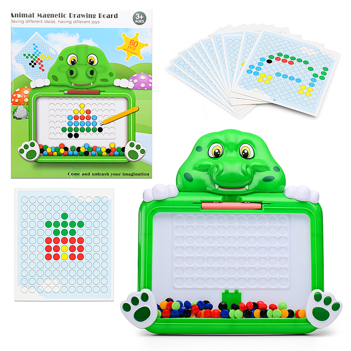 Мозаика магнитная W6503 "Динозаврик" в коробке Мозаика магнитная W6503 "Динозаврик" в коробке