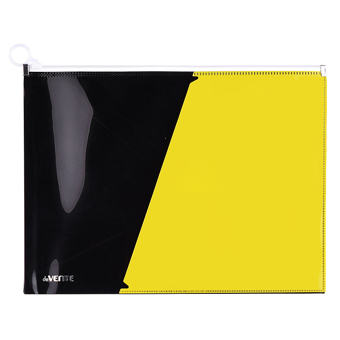 Папка на молнии с карманом "Monochrome" A4 (320x245х25 мм) полипропилен 180 мкм, с расширен