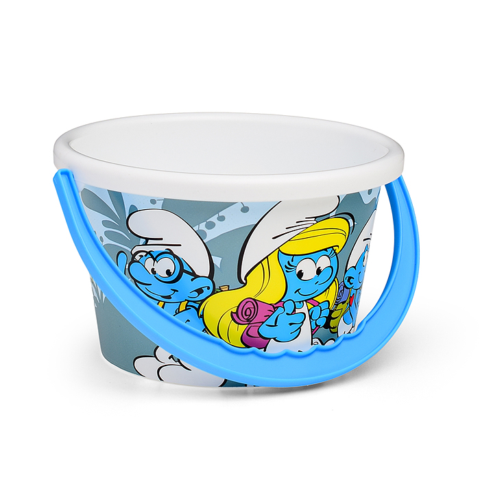 Ведро среднее с наклейкой "Смурфики: Затерянная деревня-6" Ведро среднее с наклейкой "Смурфики: Затерянная деревня-6"