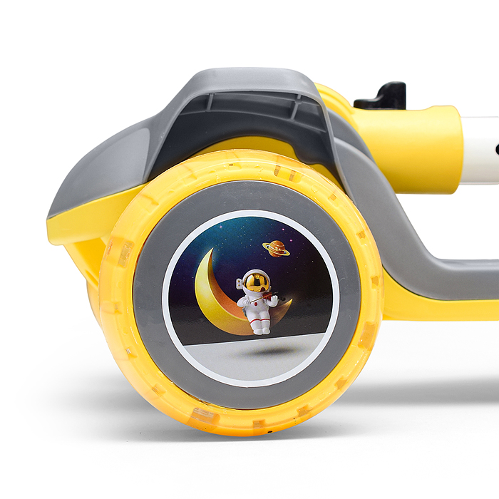 Фото к товару Самокат U001195Y 3-х кол., желтый, PU, в коробке Самокат U001195Y 3-х кол., желтый, PU, в коробке