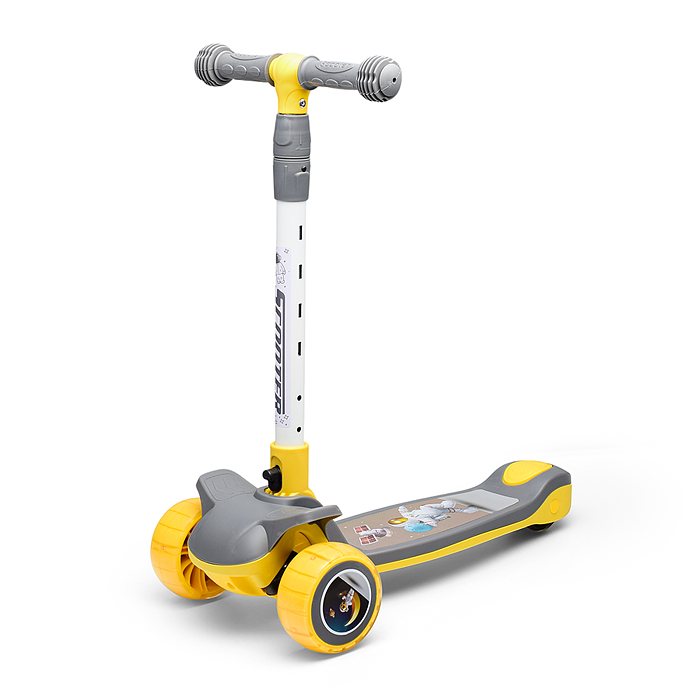 Фото к товару Самокат U001195Y 3-х кол., желтый, PU, в коробке Самокат U001195Y 3-х кол., желтый, PU, в коробке