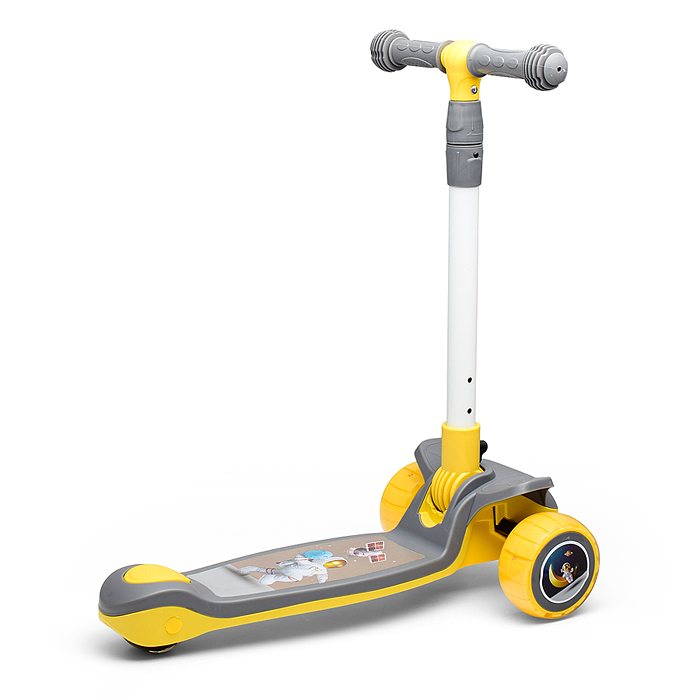 Фото к товару Самокат U001195Y 3-х кол., желтый, PU, в коробке Самокат U001195Y 3-х кол., желтый, PU, в коробке