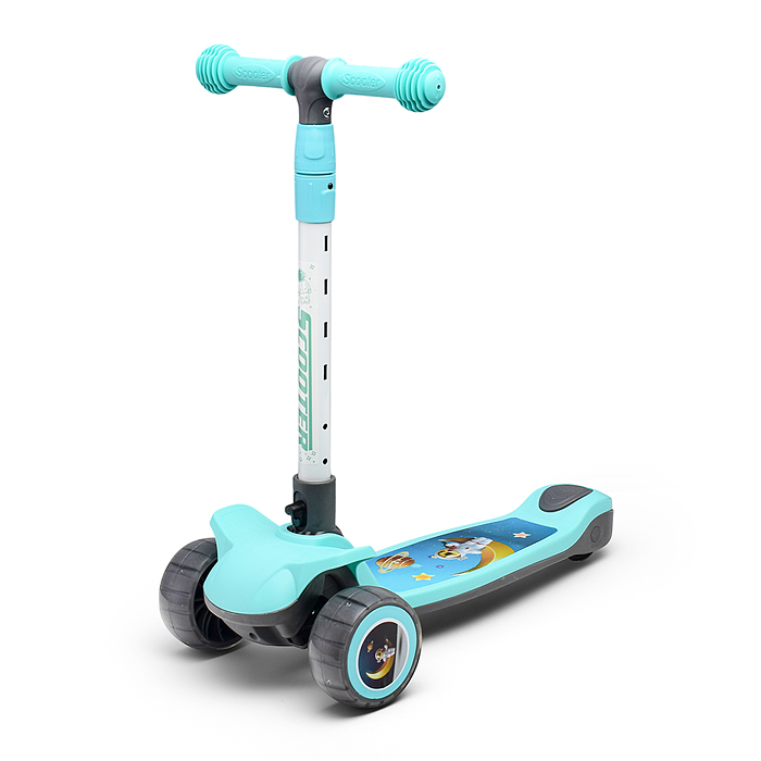 Фото к товару Самокат U001195Y 3-х кол., бирюзовый, PU, в коробке Самокат U001195Y 3-х кол., бирюзовый, PU, в коробке