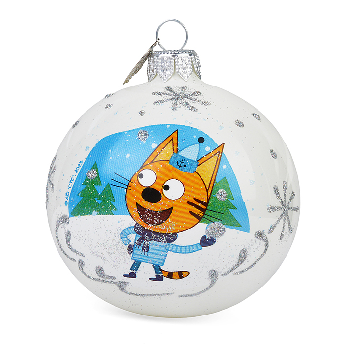 Фото к товару Шар "Коржик, игра в снежки", 80 мм., в подарочной упаковке Шар "Коржик, игра в снежки", 80 мм., в подарочной упаковке