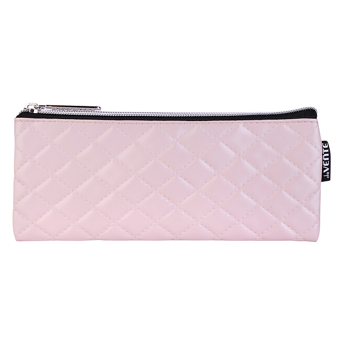 Пенал "Artique" 21,5x9x1 см, плоский для 35 предметов, на молнии, стеганная искусственная к