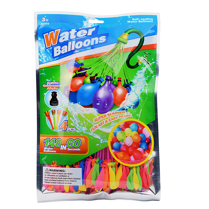 Фото к товару Водная игра V21-4B "Цветные бомбочки" в пакете Водная игра V21-4B "Цветные бомбочки" в пакете