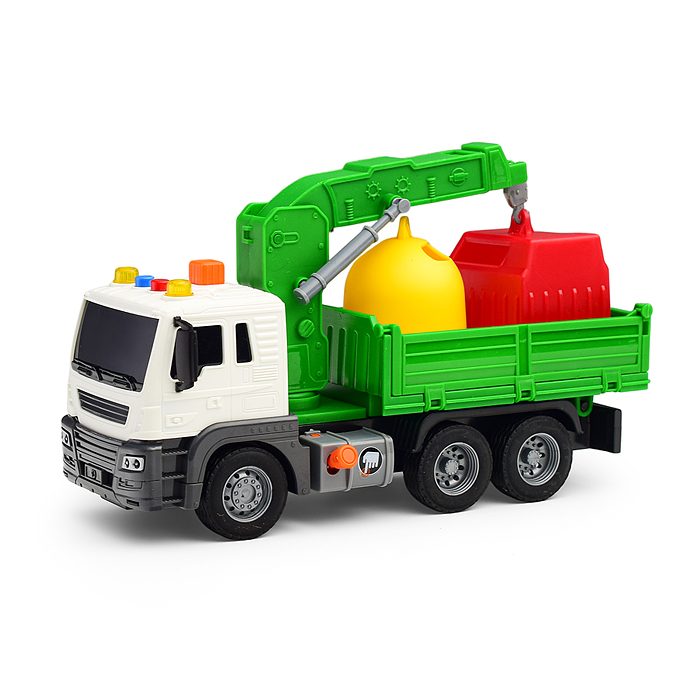 Машина JS115 "Эко-транспорт" 1:16 (свет, звук) в коробке