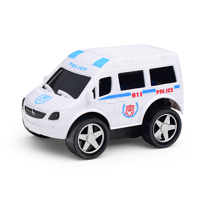 Машина JS114A "Полицейский автовоз" (свет, звук) в коробке