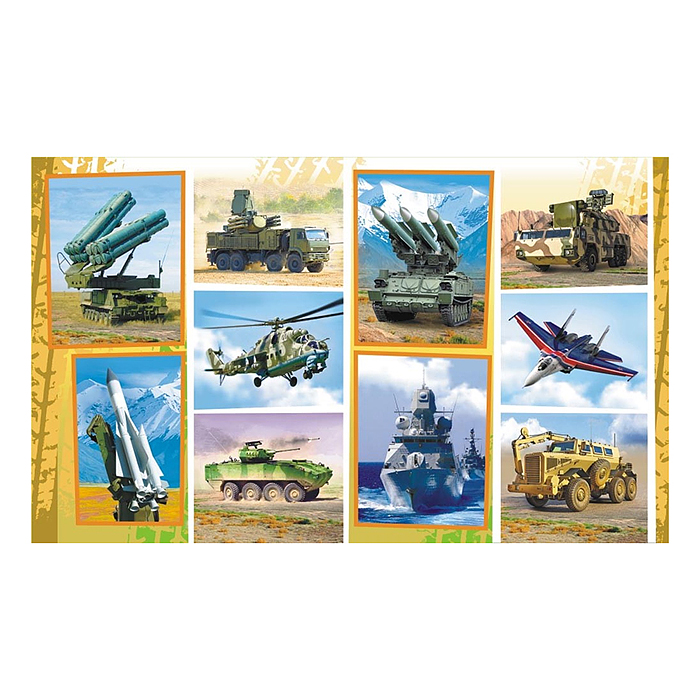 Наклейки (21 глиттер) "Военная техника"