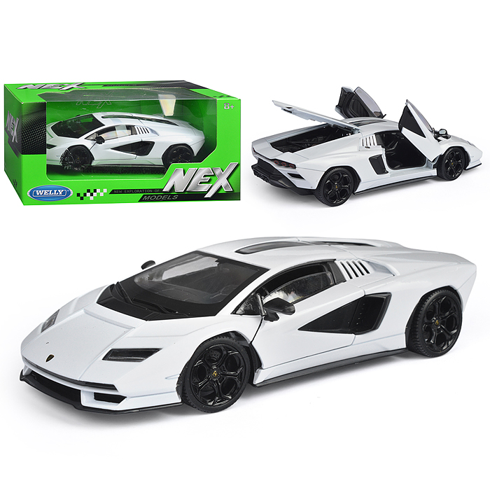 Машинка 1:24 Lamborghini Countach LPI 800-4, белый Машинка 1:24 Lamborghini Countach LPI 800-4, белый