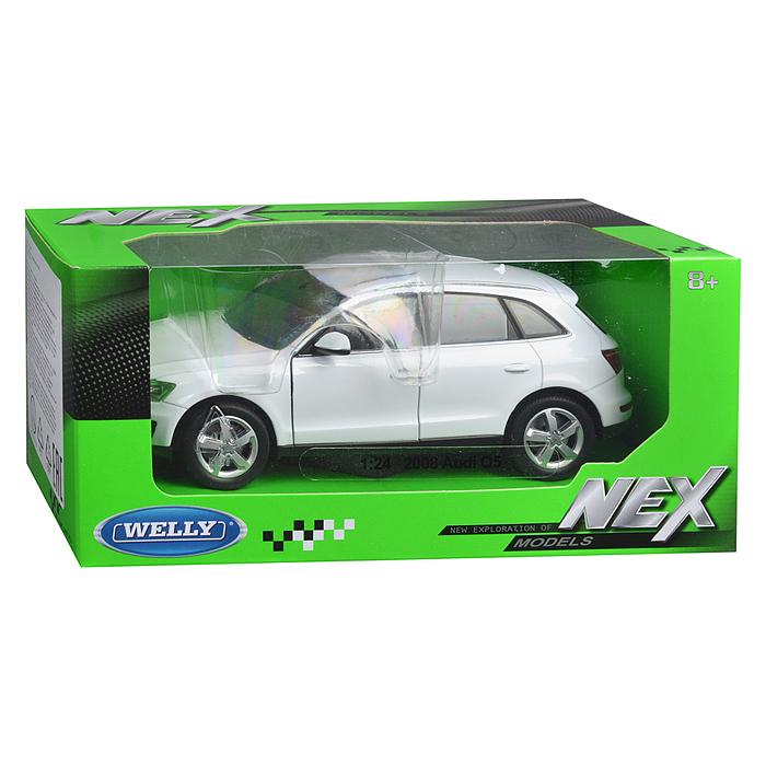 Фото к товару Машинка 1:24 Audi Q5, белый Машинка 1:24 Audi Q5, белый