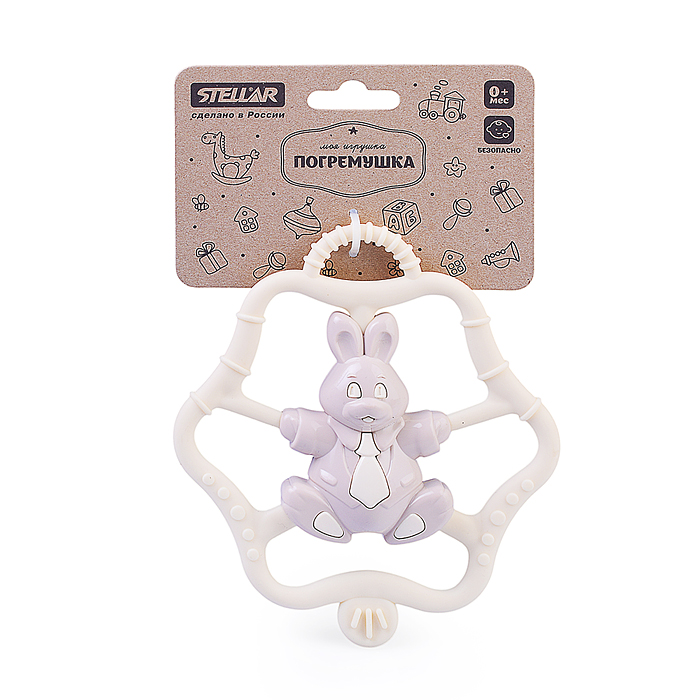 Погремушка-прорезыватель "Солнечные зверята" коллекция "Зефир" Погремушка-прорезыватель "Солнечные зверята" коллекция "Зефир"