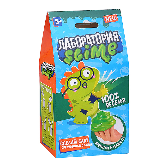 Игрушка для детей "Slime лаборатория" Светящийся slime