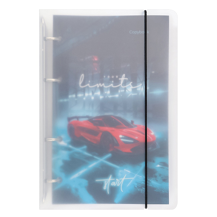 Тетрадь 120л. клетка "Красный автомобиль-1"