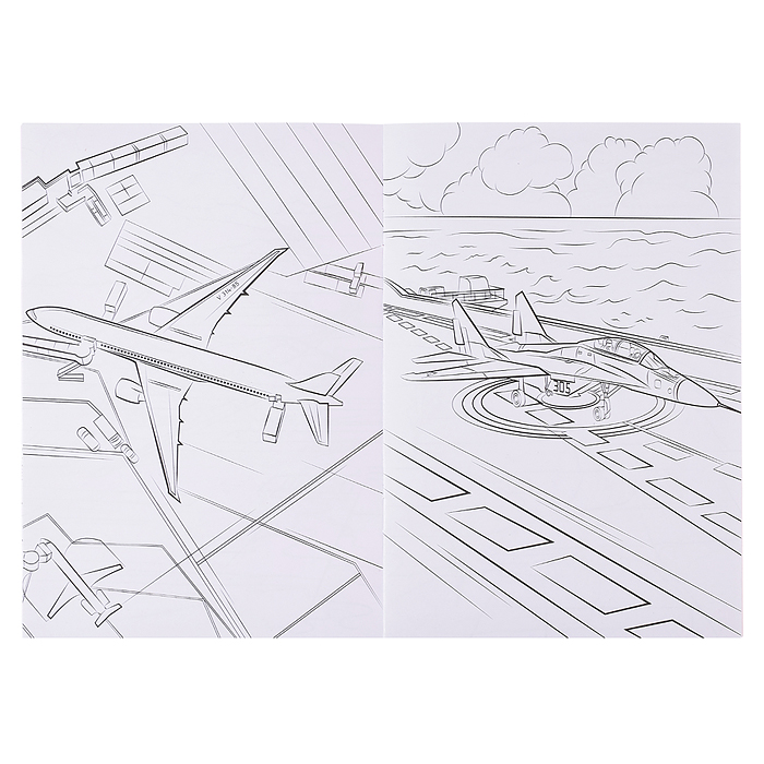 Раскраска А5 эконом. Самолеты