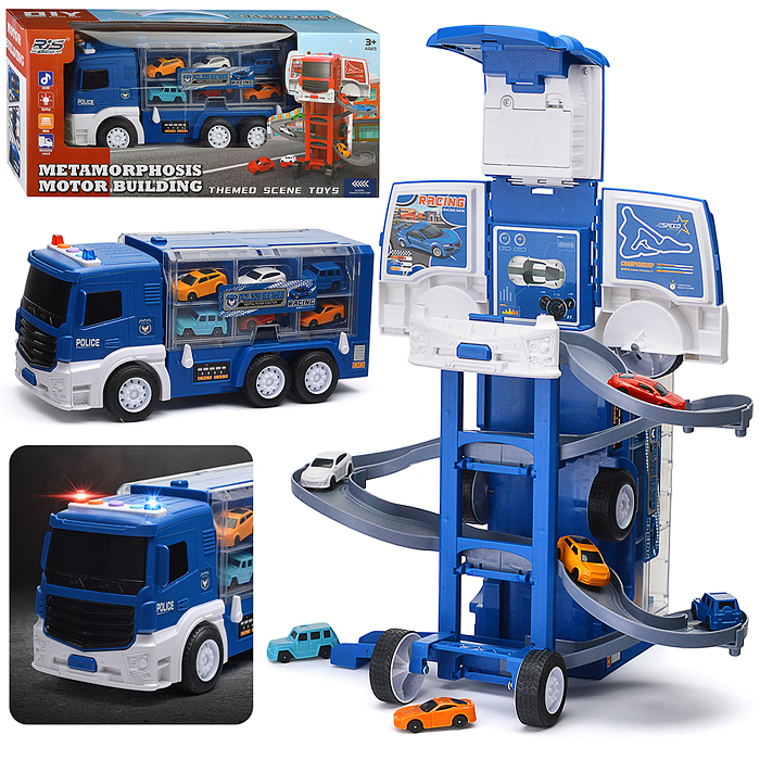 Трек-Трейлер SJ685C-1 "Полиция" в коробке