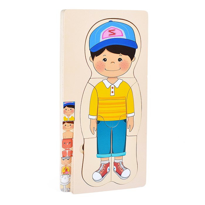 Фото к товару Пазл-вкладыш D2037 "Мальчишка" Пазл-вкладыш D2037 "Мальчишка"