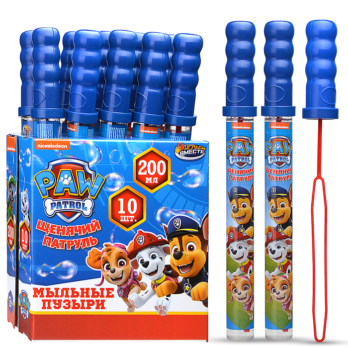 Мыльные пузыри Щенячий Патруль 200мл,в колбе 38см, Мыльные пузыри Щенячий Патруль 200мл,в колбе 38см,