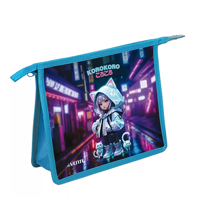 Папка для тетрадей 3D "Korokoro" A5 (243x200x80 мм) с текстильным расширением 80 мм, на молнии