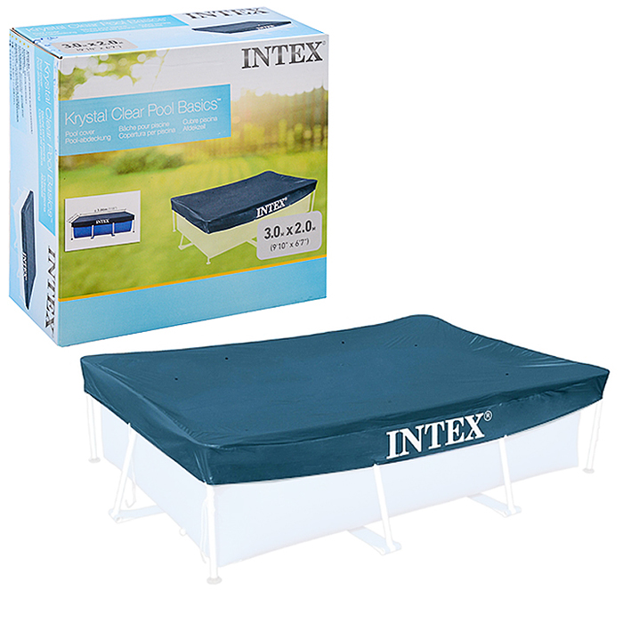 Тент на прямоугольный каркасный бассейн 300 х 201 см, 28038 INTEX не товарный вид