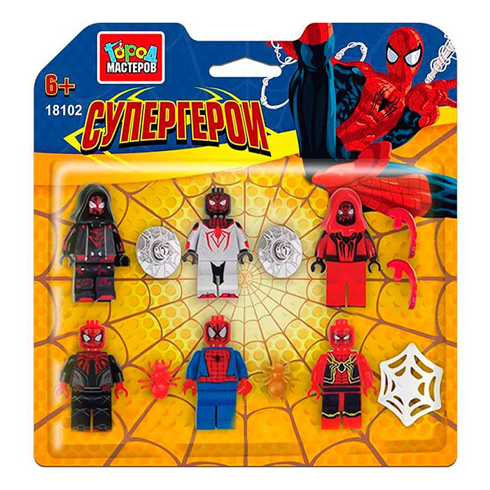 Конструктор "Фигурки. Супер герои" -6 шт. 