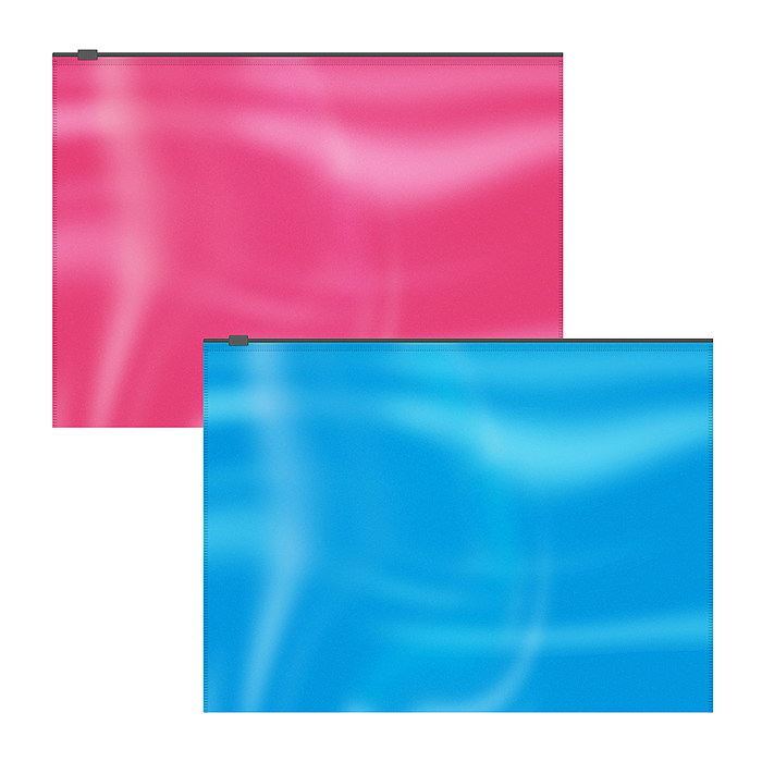 Набор из 4 zip-пакетов пластиковых Glossy Bubble Gum, арома, A4, непрозрачный, ассорти