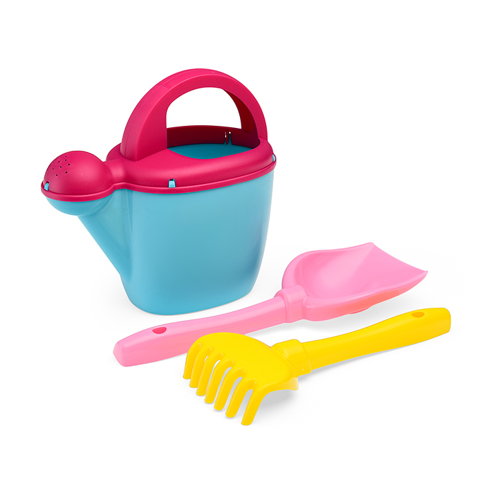Фото к товару Набор Disney «Русалочка» №1: ведро с наклейкой, лопатка №5, грабельки №5, лейка №10 Набор Disney «Русалочка» №1: ведро с наклейкой, лопатка №5, грабельки №5, лейка №10