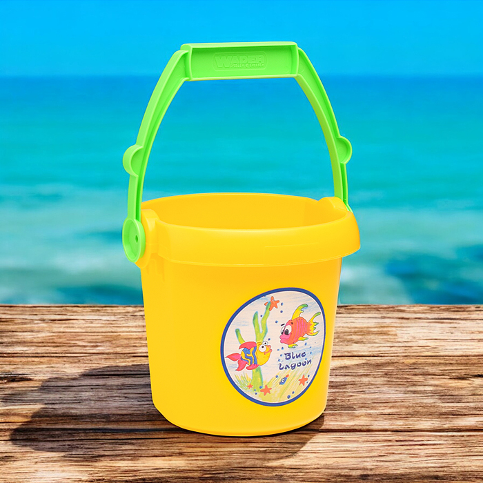 Фото к товару Набор №391: песочная мельница №4, ведро №9, лопатка №31, грабельки №31 Набор №391: песочная мельница №4, ведро №9, лопатка №31, грабельки №31