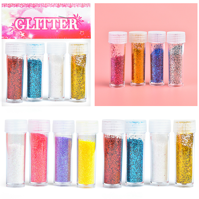 Набор творческая мастерская 00-6501 "Блестки" (4 цв.) в пакете