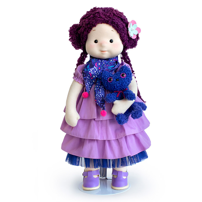 Фото к товару Кукла Тиана с кошечкой Черничкой Кукла Тиана с кошечкой Черничкой