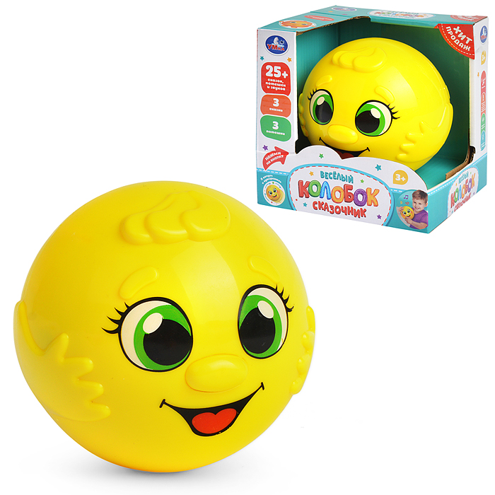 Весёлый колобок, сказочник (25 сказок, песен и звуков) в коробке Весёлый колобок, сказочник (25 сказок, песен и звуков) в коробке