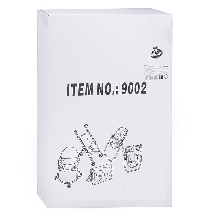 Фото к товару Коляска для кукол 9002 5 в1 принт: звезды на розовом Коляска для кукол 9002 5 в1 принт: звезды на розовом